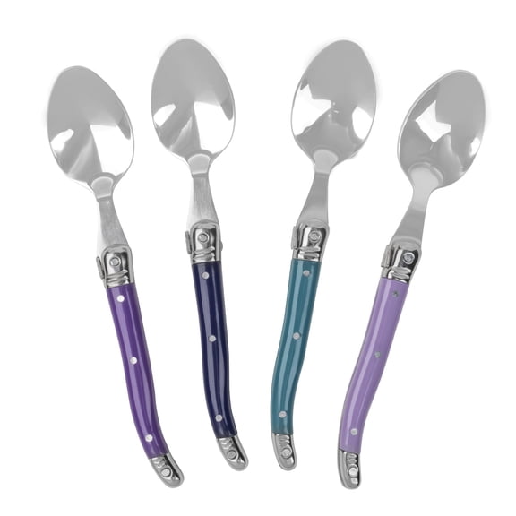 French Home Set of 4 Coffee Spoons - Plum Rose