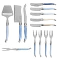 thumbnail image 1 of French Home Ultimate 13-Piece Laguiole Charcuterie Set with Shades of Blue Handles, 1 of 6