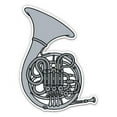 thumbnail image 1 of French Horn - 12" Vinyl Sticker Waterproof Decal, 1 of 1