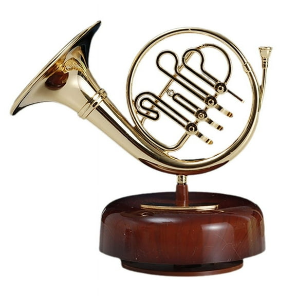 French Horn Classical Instruments Pipa Music Box Home Wine Cabinet Decorations Violin Guitar Octave Box Home Decoration