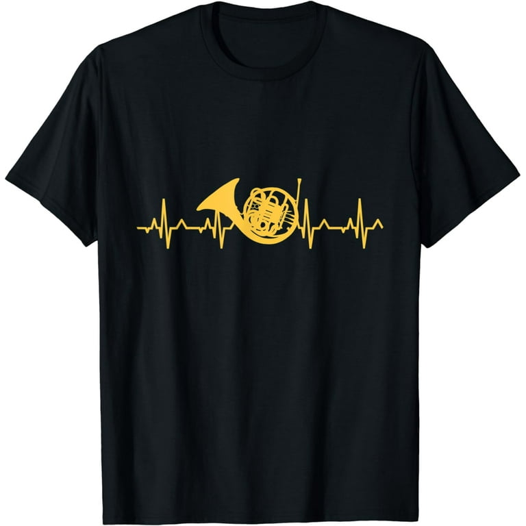 French Horn Heartbeat Shirt Best French Horn Player T-Shirt French Horn Heartbeat Shirt Best French Horn Player T-Shirt