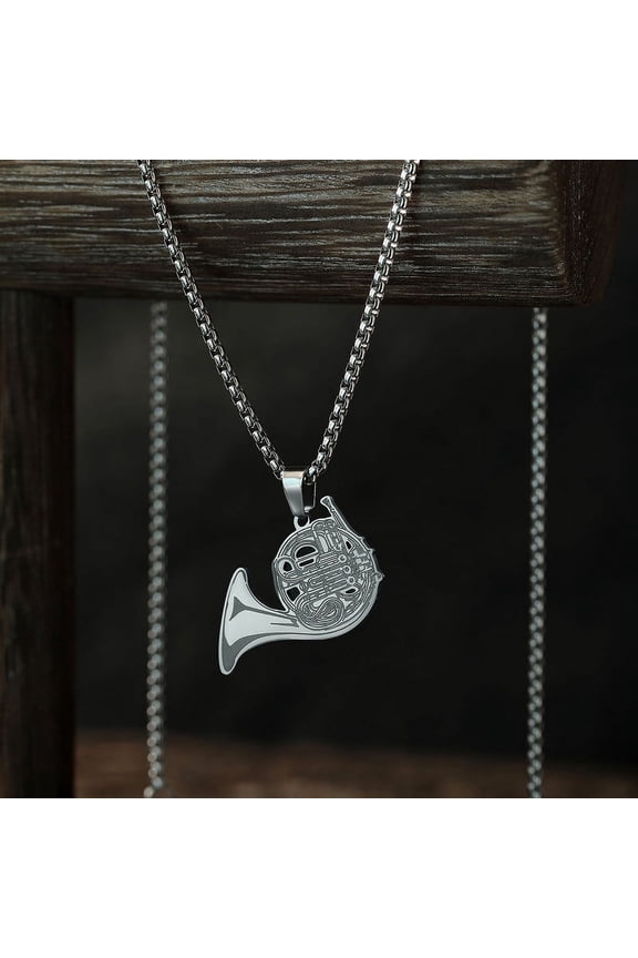 French Horn Necklace Detailed French Horn For the Musician Ornament