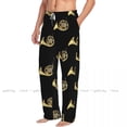 thumbnail image 1 of French Horn Pattern Mens Pajamas Pyjamas Pants Lounge Pants Sleep Bottoms, 1 of 5