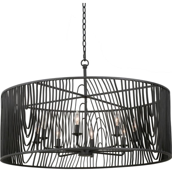 French-Inspired Moire 36 Pendant Light Fixture