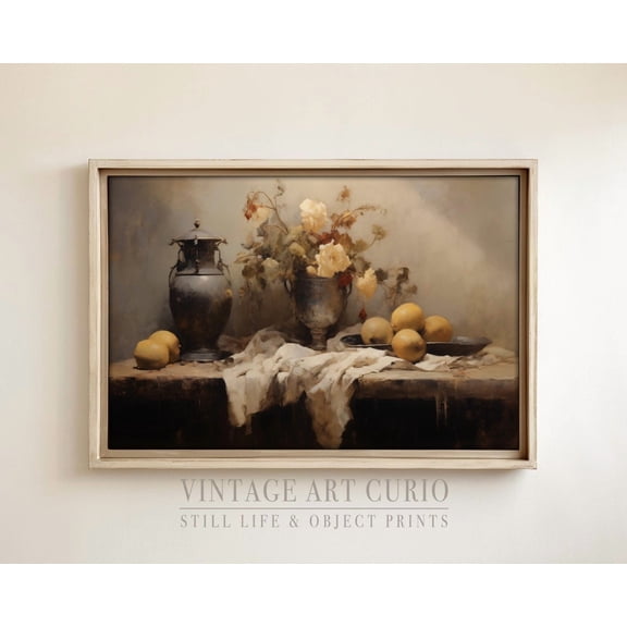 French Kitchen Still Life Art Print, Vintage Decor 2629 UNFRAMED Poster, 8x12