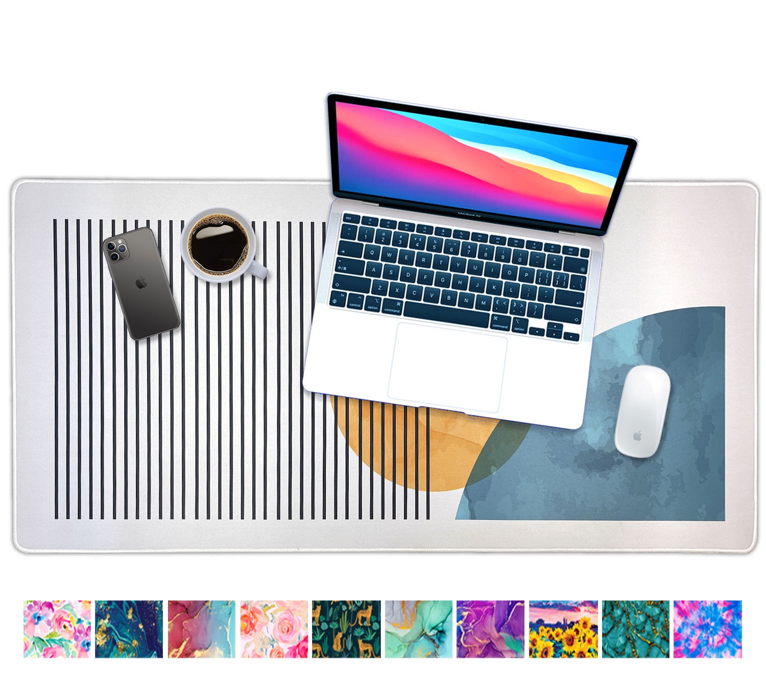 French Koko Large Mouse Pad, Desk Mat, Keyboard Pad, Desktop Home