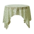 thumbnail image 1 of French Lace Tablecloth, Rectangular and Round Table Cover with Hollow Design, Decorative Table Linen for Dining and Coffee Table ( Green ), 1 of 6