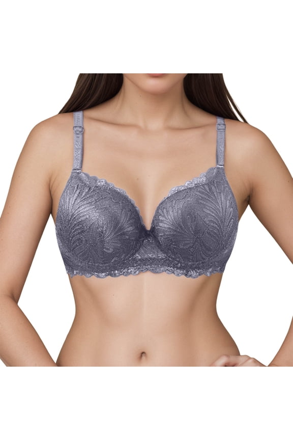French Lace Underwire Bra for Women Seamless Comfort with Convertible Straps Backless Design