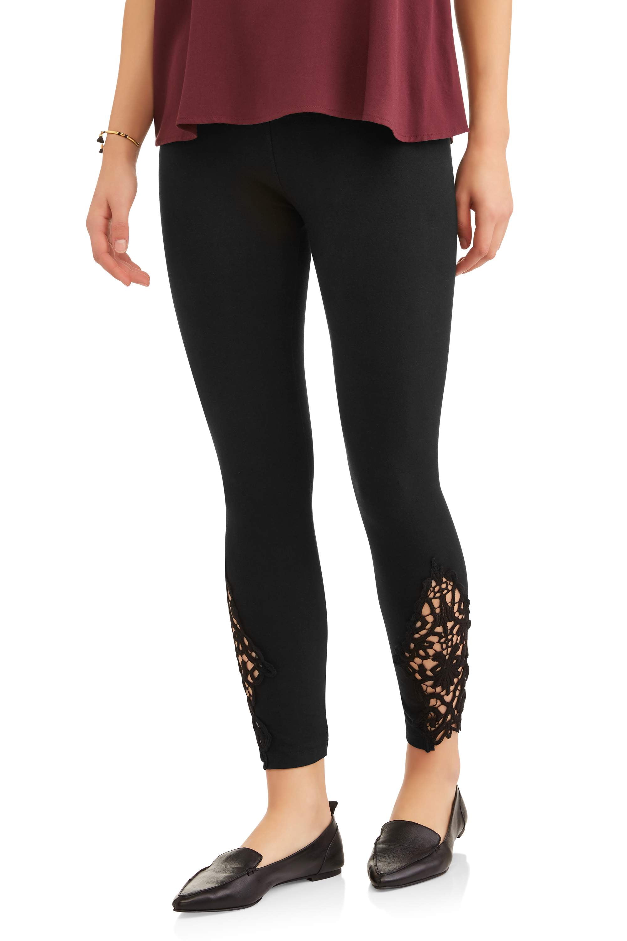 French Laundry Women's Legging With Lace 