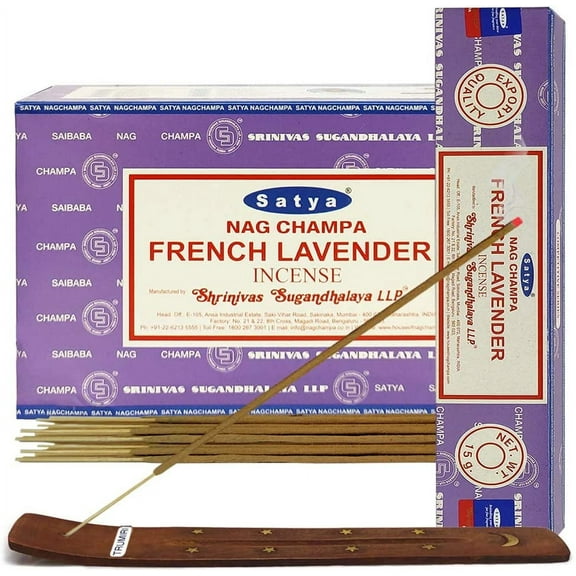French Lavender Incense Sticks And Incense Stick Holder Bundle Insence Insense Satya Incense