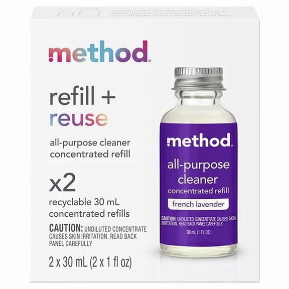 French Lavender Scent Concentrated All Purpose Cleaner Refill Liquid - 1 oz - Pack of 12