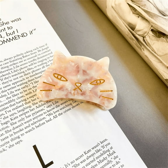 French Leopard Print Cat Hair Barrettes Funny Animal Clips for Women Girls Hair Accessories