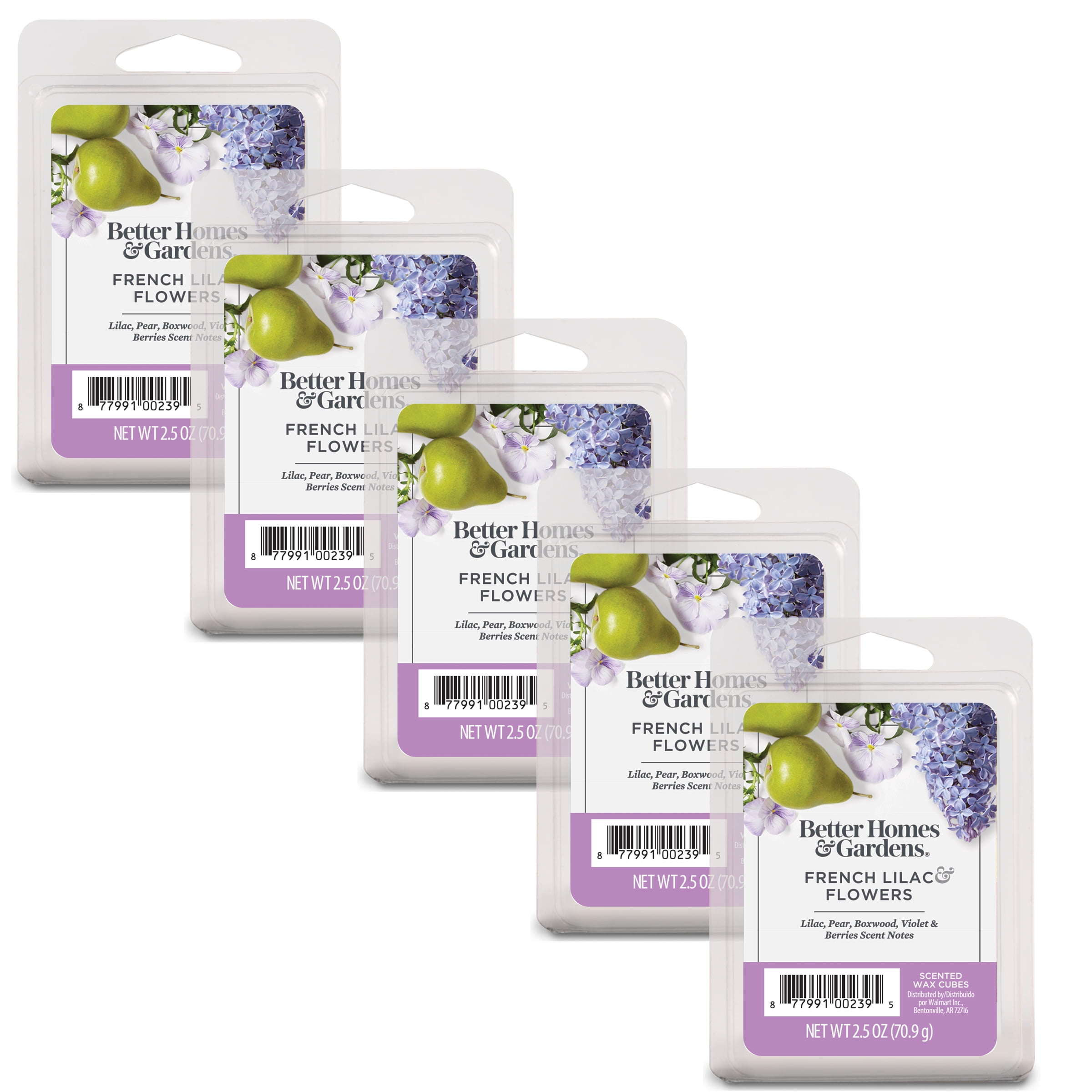French Lilac Flowers Scented Wax Melts, Better Homes & Gardens, 2.5 oz