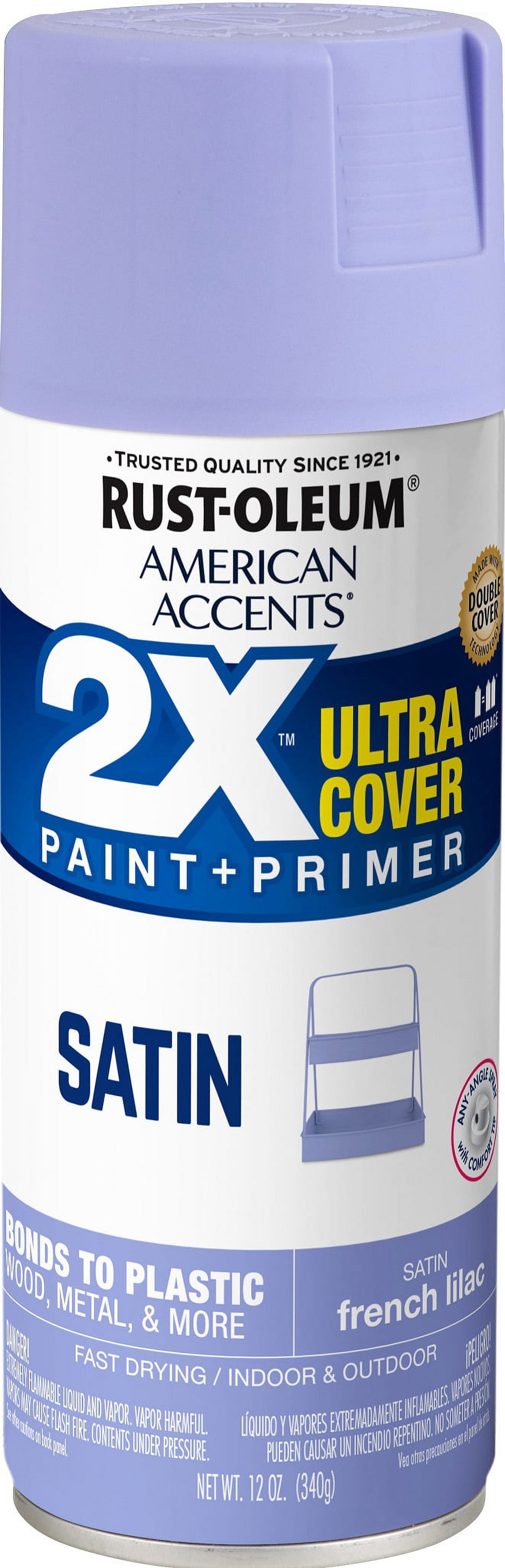 Lilac Rust French Lilac, Rust-Oleum American Accents 2X Ultra Cover Satin Spray ...