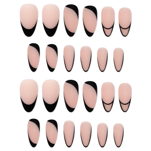 French Line Nails Reusable Nail With Jelly Glue For Women And Girls Easy Application Finished Manicure