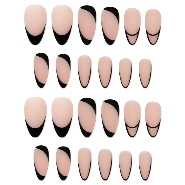 French Line Removable Reusable Nail Patch Nail Finished With Jelly Glue