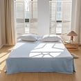 thumbnail image 1 of French Linen Bed Skirt with Pleated Corner 14-Inch Tailored Drop Natural Flax Cotton Blend Basic Dust Ruffle Soft Cozy Farmhouse Bedding (14" Queen, Basic Dusty Blue), 1 of 6