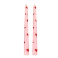 thumbnail image 1 of French Long Rod Printing Candle - Romantic Wedding and Valentine's Day Decor, Odorless & Eco - Friendly, Handmade for Birthdays and Candlelight Dinners, Two Pack,Multicolor A, 1 of 5