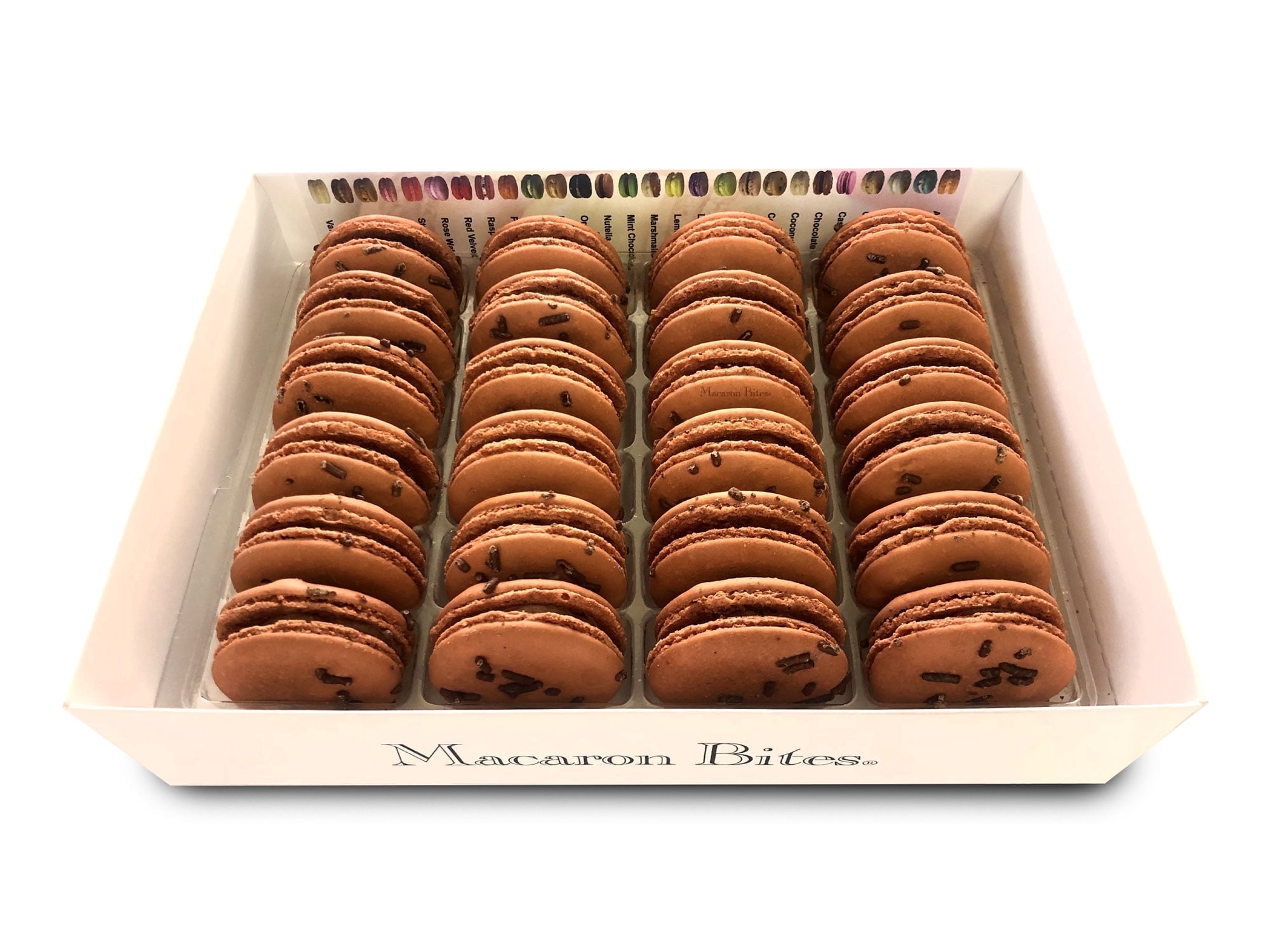 Macaron Bites, French Macarons Chocolate Gift Box, 24 Count
