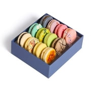 French Macaroons Premium Cookies Chocolate Gift Box Basket Food Care Package For College Students Mothers Day Kids Graduation Thank You Condolences Get Well Men Women Prime 12