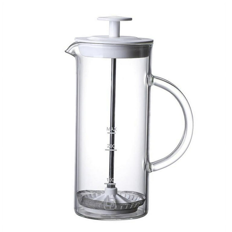 French Press Coffee Maker 16 Ounce Easy Clean Coffee Pot Milk Frother for  Coffee Home Travel