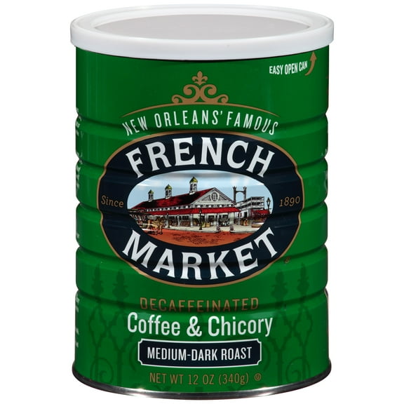 French Market C&C Medium Dark Decaf Ground Coffee, 12 oz Can