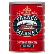 French Market Coffee & Chicory, Dark Roast, 12 oz. Can