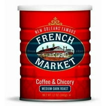 French Market Medium-Dark Roast Ground Chicory & Coffee, 12 oz Can