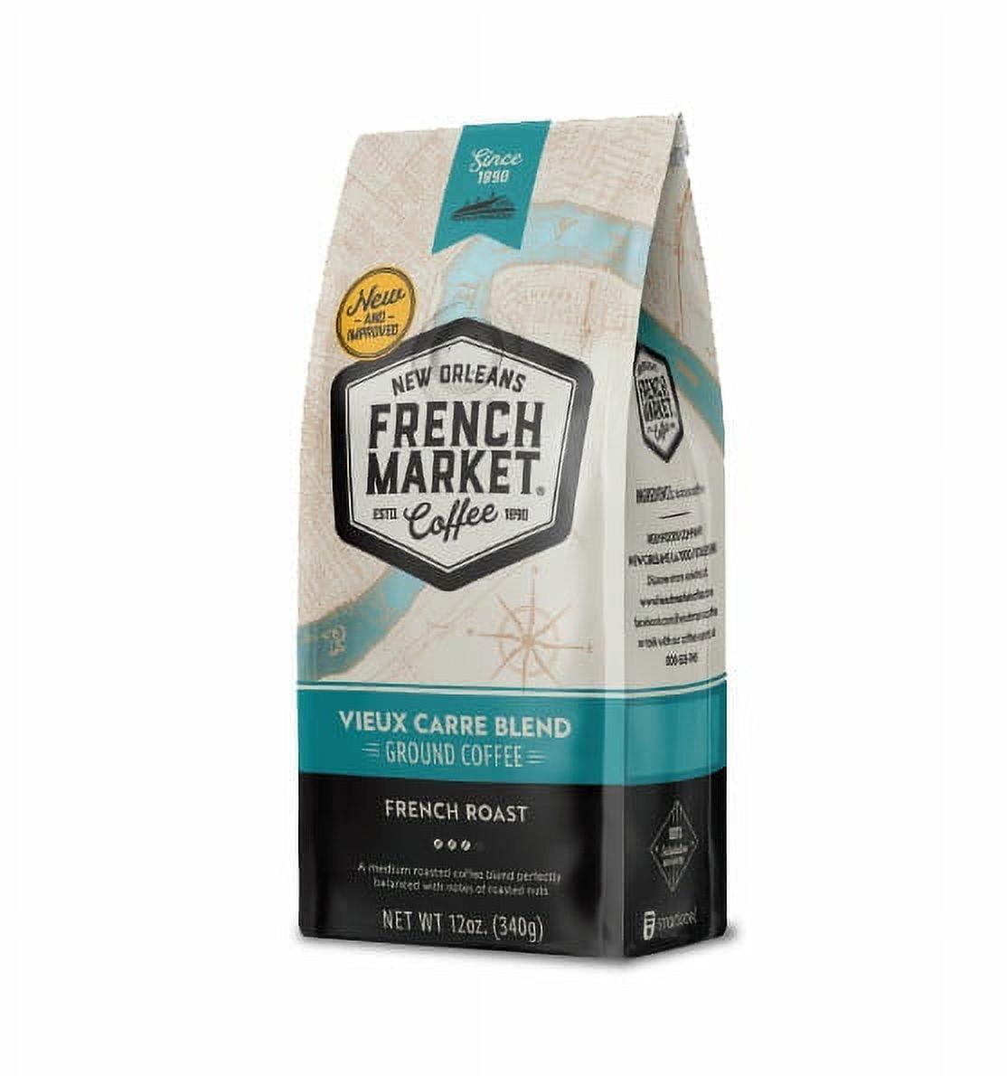 French Market Vieux Carre Blend French Roast Ground Coffee, 12 oz
