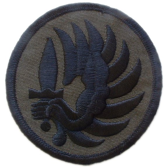 French Metro Paratrooper Patch Black & Gray 3"