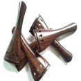 thumbnail image 1 of French Model Violin Tailpiece, 4/4 Size Tamarind Wood Violin Part, Unique Wood 1 Piece Tailpiece, Handmade Luthier Supplies Violin Setup, 1 of 4