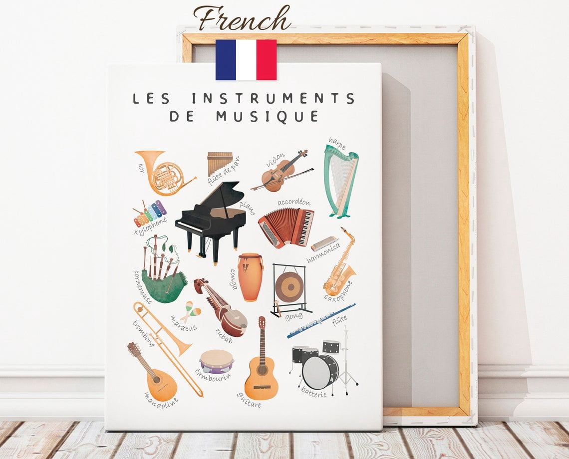 French Music Theory Poster, French Educational Poster, Rainbow Musical ...