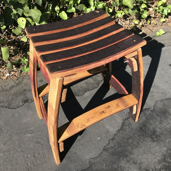 French Oak Wine Barrel Stool