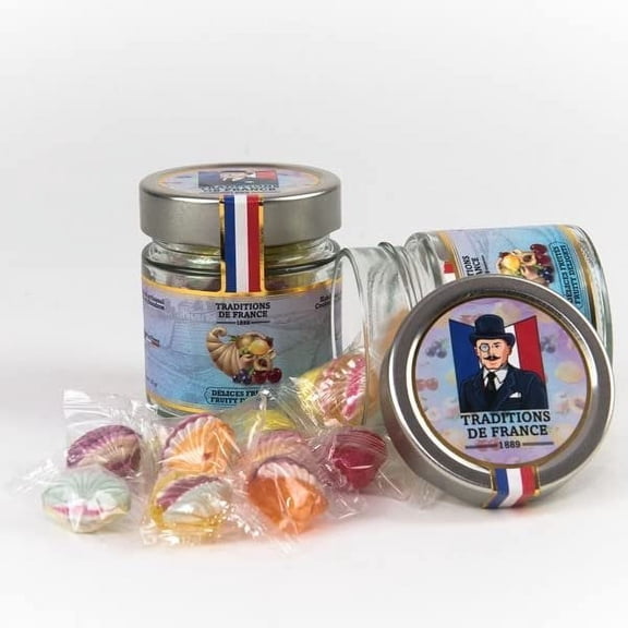 French Old Fashioned Hand Made Hard Candy Fruity Delights 4.6oz