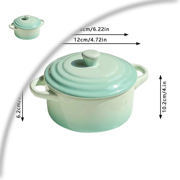 French Onion Soup Bowl with Handle Ceramic Serving Bowl Microwave Dishwasher Oven Safe Stackable Ergonomic Handles for Stew Pasta Oatmeal Gift