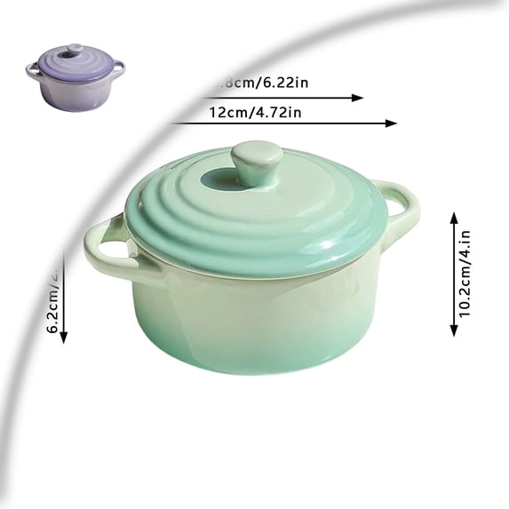 French Onion Soup Bowl with Handle Ceramic Serving Bowl Microwave Dishwasher Oven Safe Stackable Ergonomic Handles for Stew Pasta Oatmeal Gift