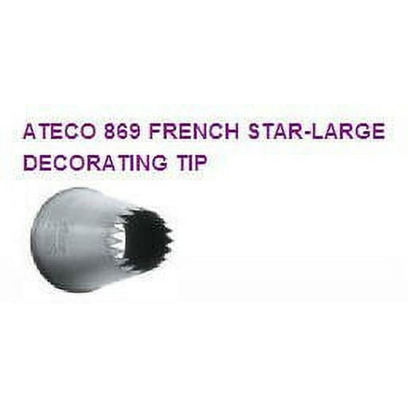 French Pastry Large Star Cake / Cupcake Decorating Icing Tip #869. 2pack