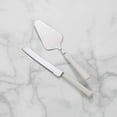 thumbnail image 1 of French Perle Scallop 2-Piece Dessert Set, 1 of 3