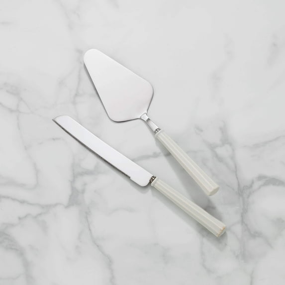 French Perle Scallop 2-Piece Dessert Set