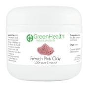 French Pink Clay Powder, 3 oz - 100% Pure & Natural by GreenHealth