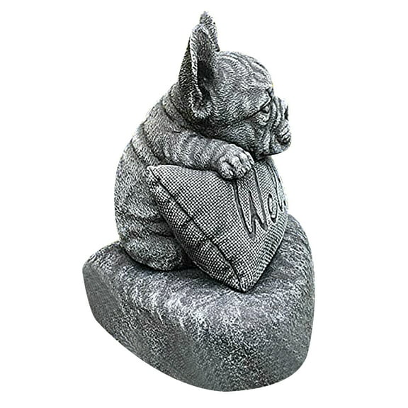 French Plinth Sculpture - Handmade Rustproof Decoration for Home & Garden