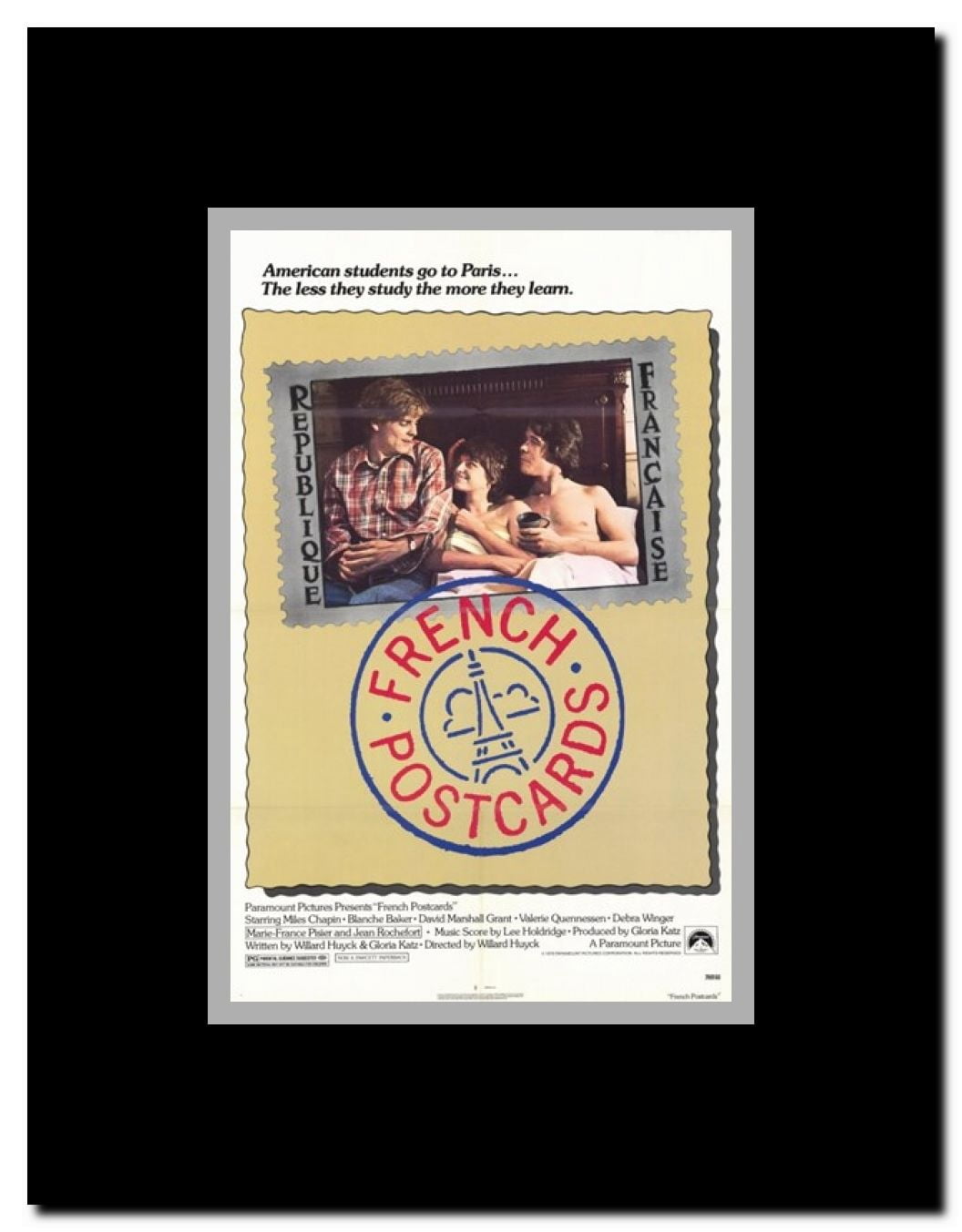 French Postcards Framed Movie Poster