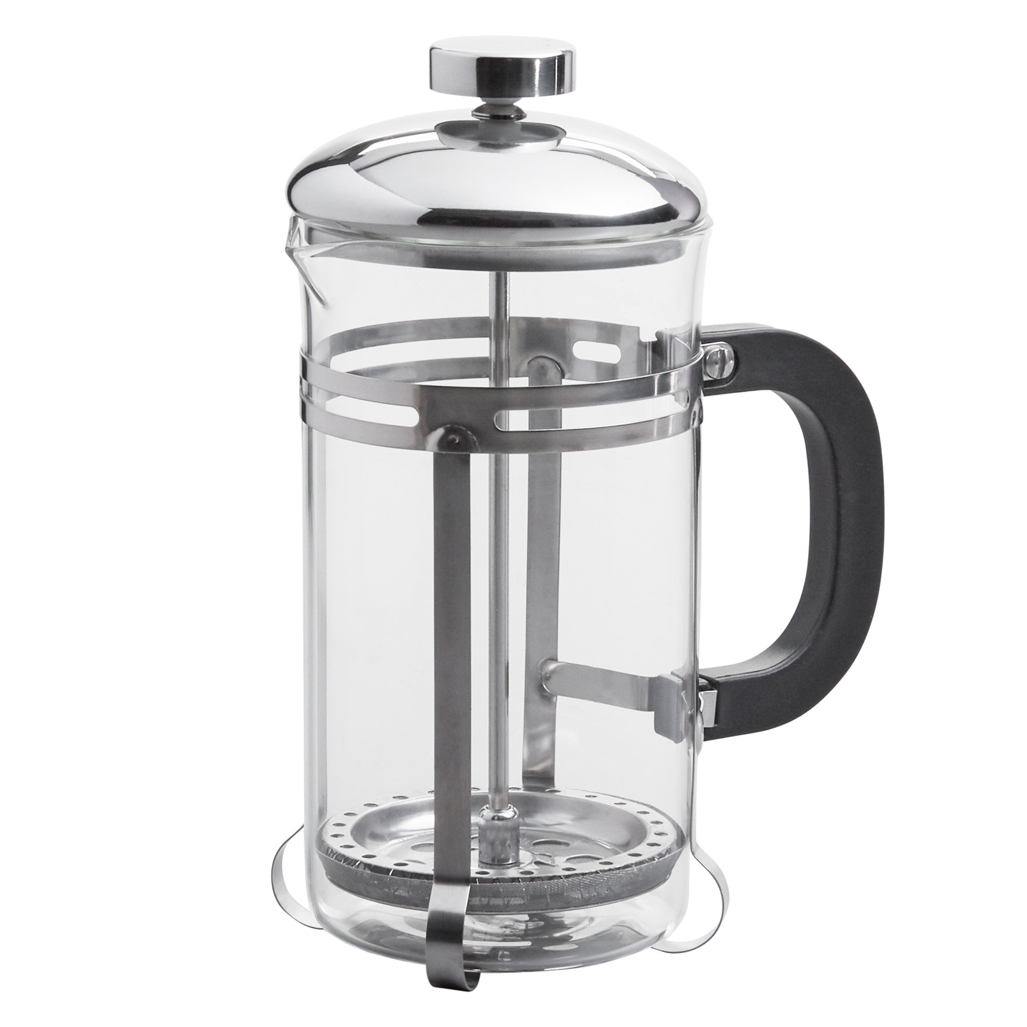 Acopa 33 oz. Glass / Black French Coffee Press