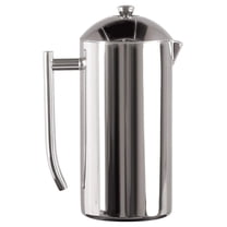 French Press Coffee Maker - 23 oz, Polished Double-Wall Stainless Steel - Insulated French Press for Camping - All Stainless Steel Coffee Maker
