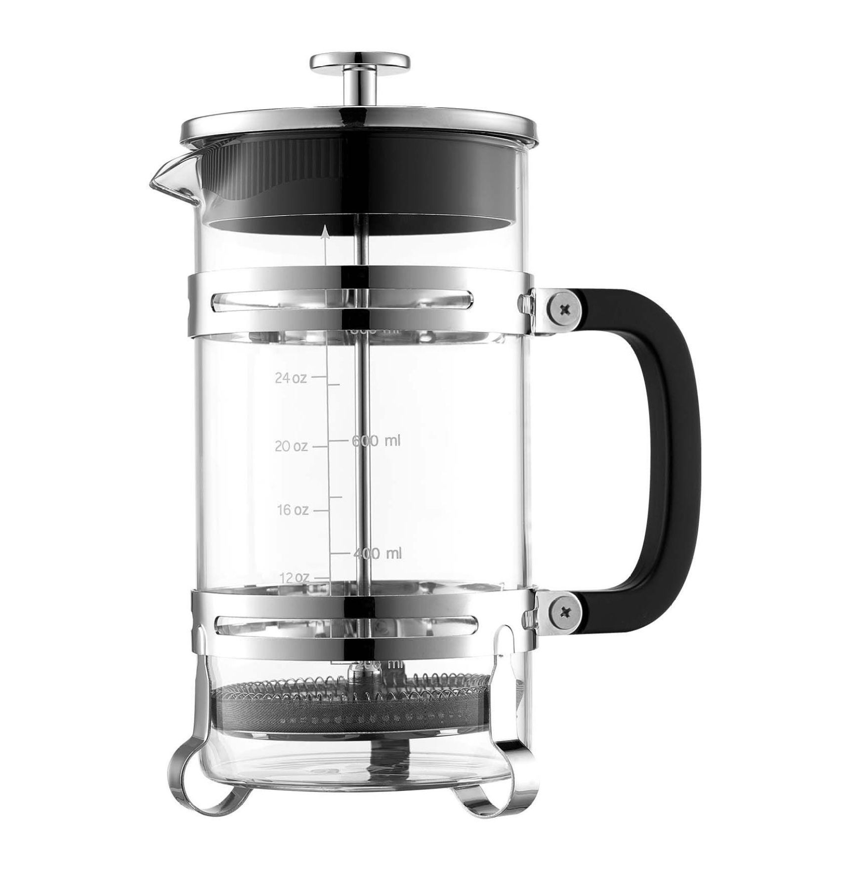 Visual Reference: French Press Coffee Maker 34 Ounce 1 Liter Borosilicate Glass