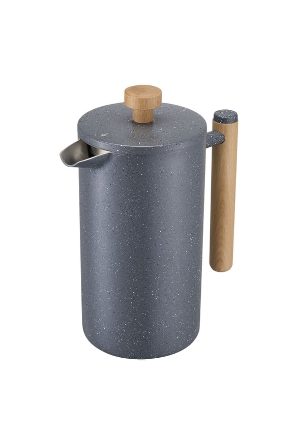 French Press Coffee Maker 34 oz Stainless Steel French Coffee Press Black,