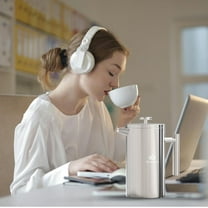 French Press Coffee Maker, 50OZ Double Wall Vacuum Insulated 304 Stainless Steel for Home, Camping and Office