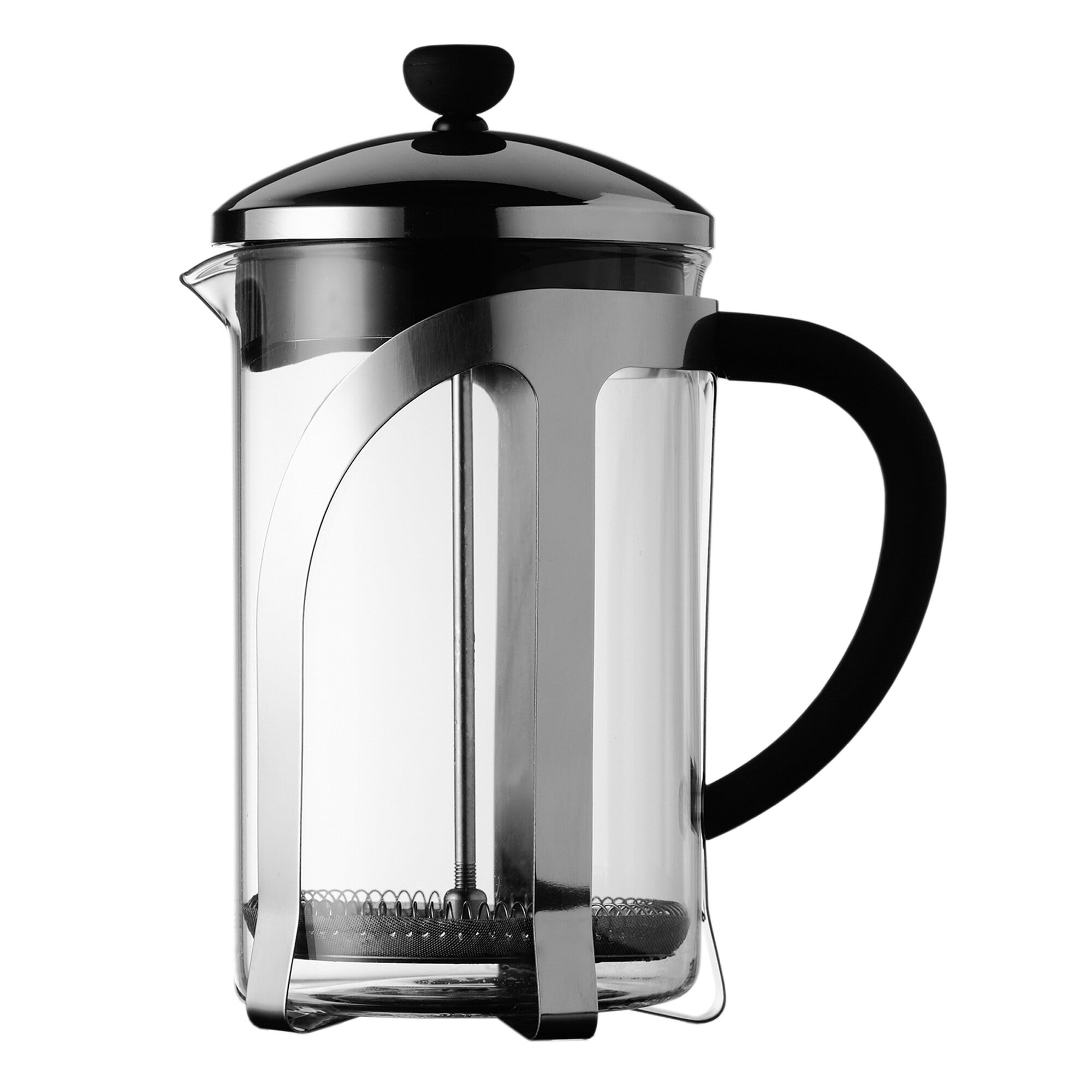 Safdie Co. French Press Coffee Maker Percolator Pot 800ml Clear Superiour Glass Insulated.Ideal for Tea Coffee.Superiour Filter Press