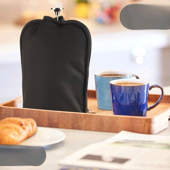 French Press Cozy Cover Insulated in Black - Coffee Pot Cover Insulator Designed to Keep your Coffee Warmer for Longer - Cafetiere Pot Cosy for Multiple Sizes$$Home Decor, Kitchen, & Other