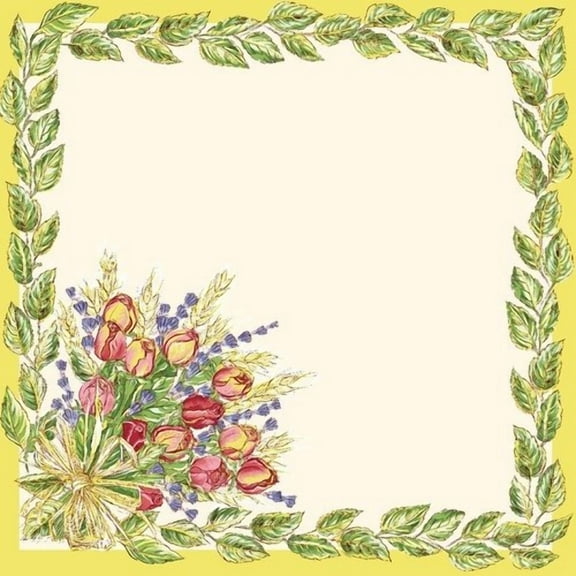 French Provence Traditional Cloth 4 Napkin Set, 17" Square, Rose & Lavander Rose Lavande, 100% Cotton, Provencal French Country Table Luxury Decor